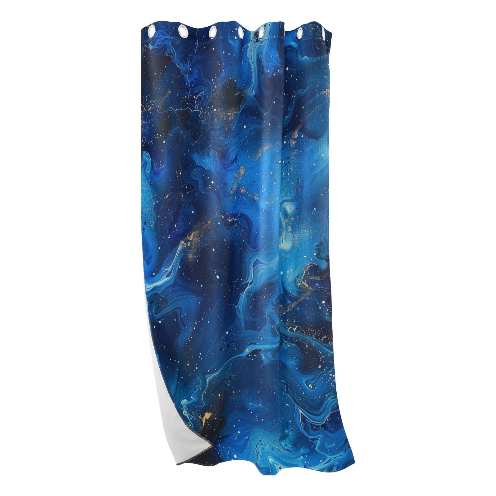 Rideau de porte en marbre bleu 132x213 cm pour fenêtre et salon