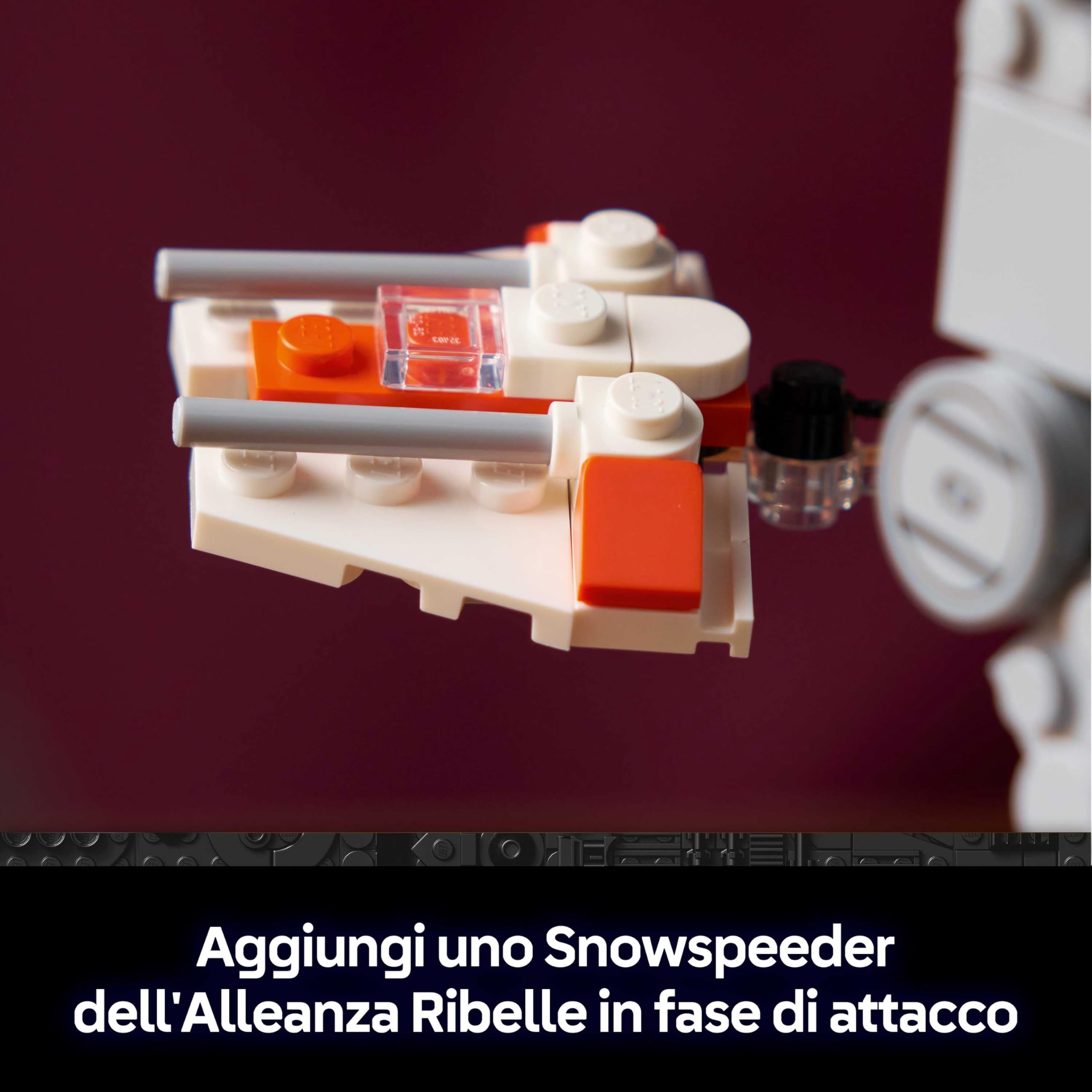 LEGO Star Wars 75440 AT-AT Kit di Modellismo per Adulti - Modellino da Esposizione con Snowspeeder, Supporto e Targhetta - Decorazione Casa - Regalo da Collezione per i Fan de L'Impero Colpisce Ancora