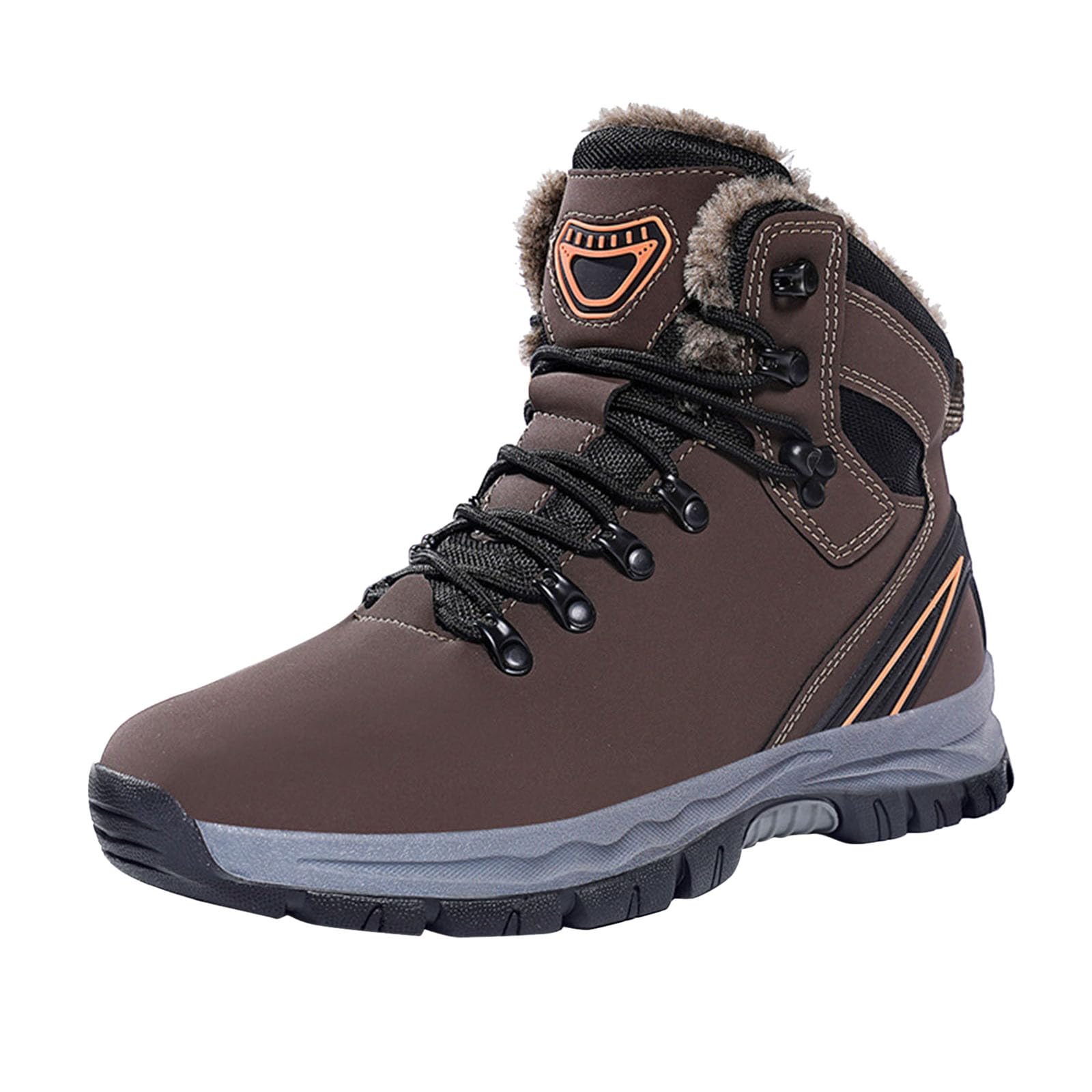 Generisch Paire de bottes d'hiver pour homme - Bottes de neige chaudes et épaisses - Chaussures de randonnée