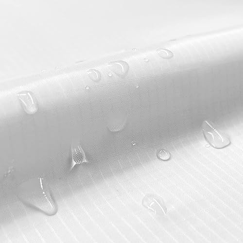 Miniatura 9 de 9KM DWLIFE Tela, tela de nailon Ripstop impermeable blanca 40D, 60 x 39 pulgadas, ligera, revestimiento de PU, tela hermética para cometa, tienda de