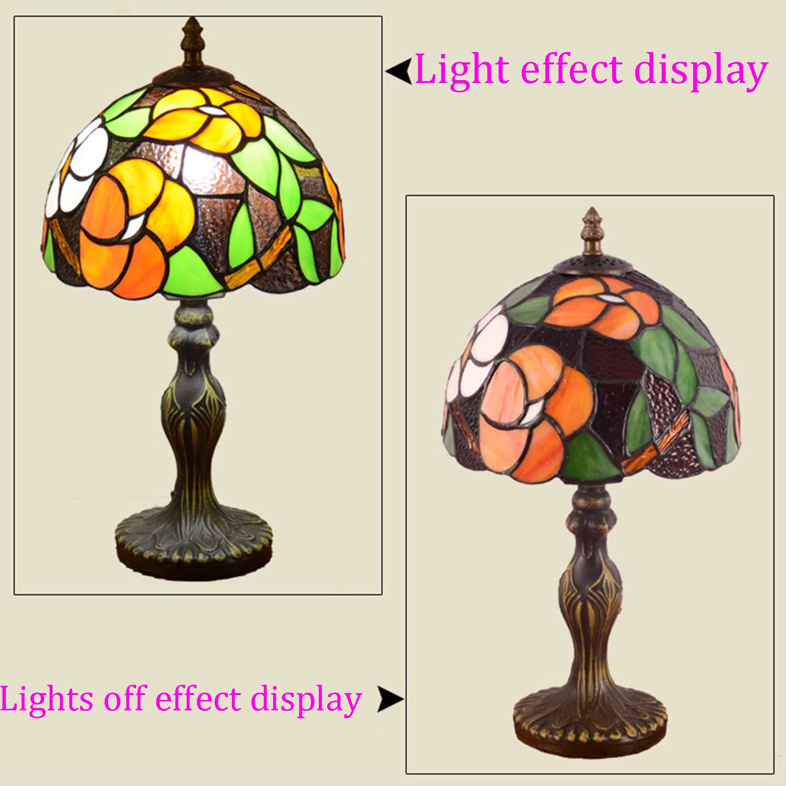 8 Cal Szeroki, RęCznie Robiony Klosz Do Lampy WitrażOwej, Lampa StołOwa, E27 Europejska Lampa Biurkowa W Stylu Retro Tiffany, Lampy W Stylu Art Deco Do Salonu