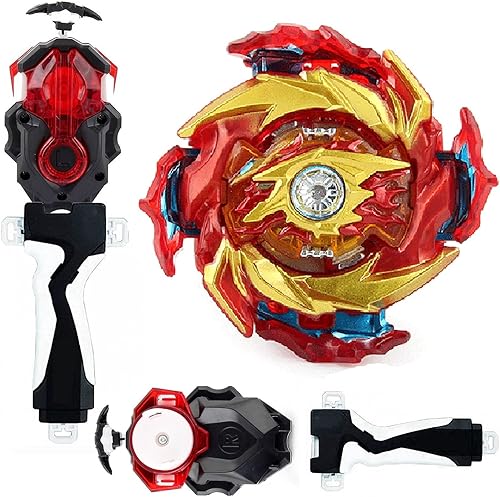 Bays Blade Battling Tops Bey Burst Spinning Starter Booster B-174 01 Hyperion Burn Toys Metal Plastic Fusion Gift con lanzador bidireccional B-184