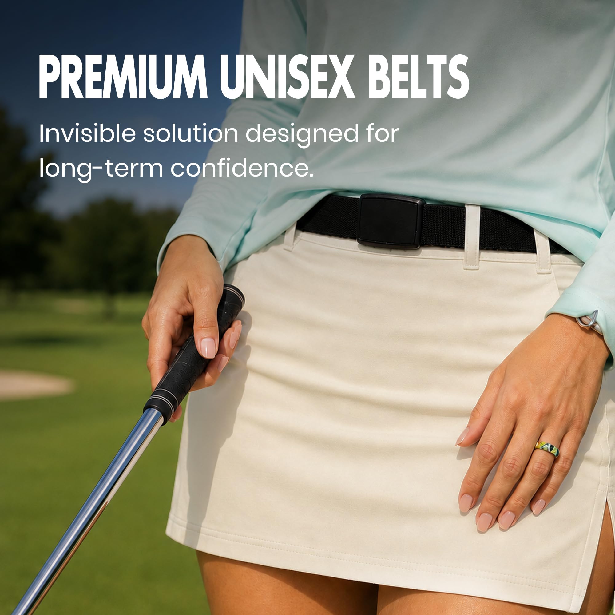 Groove Life Groove Belt Low Profile - Herren Kleid Gürtel - Stretch Nylon, Magentic Schnalle, verstellbar, bequem, EDC