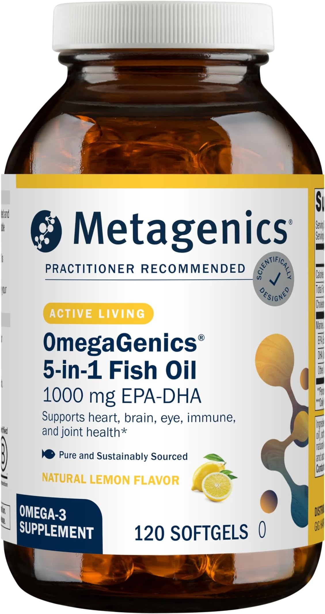 OmegaGenics® EPA-DHA 1000 â€“ Omega-3 Oil â€“ Daily Supplement to Support Cardiovascular, Musculoskeletal, & Immune System Health, 120 count