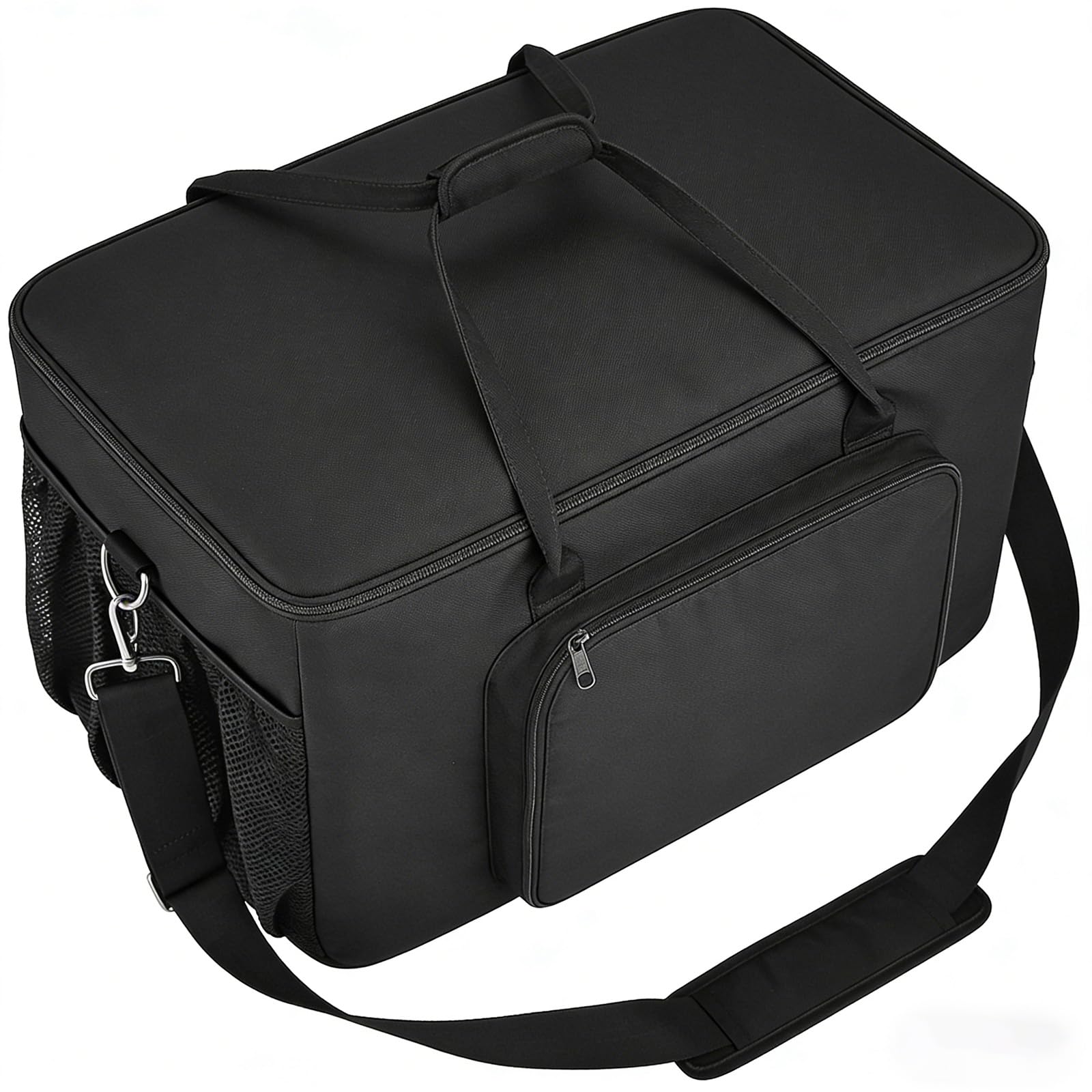 Grill-Tragetasche, BBQ-Aufbewahrungstasche, Outdoor-Ofenkoffer, Wasserabweisende,1680d Oxford-Gewebe, Outdoor-Grillzubehör Mit Mehreren Taschen Für Grill Und Zubehör, Nur Tasche, Schwarz