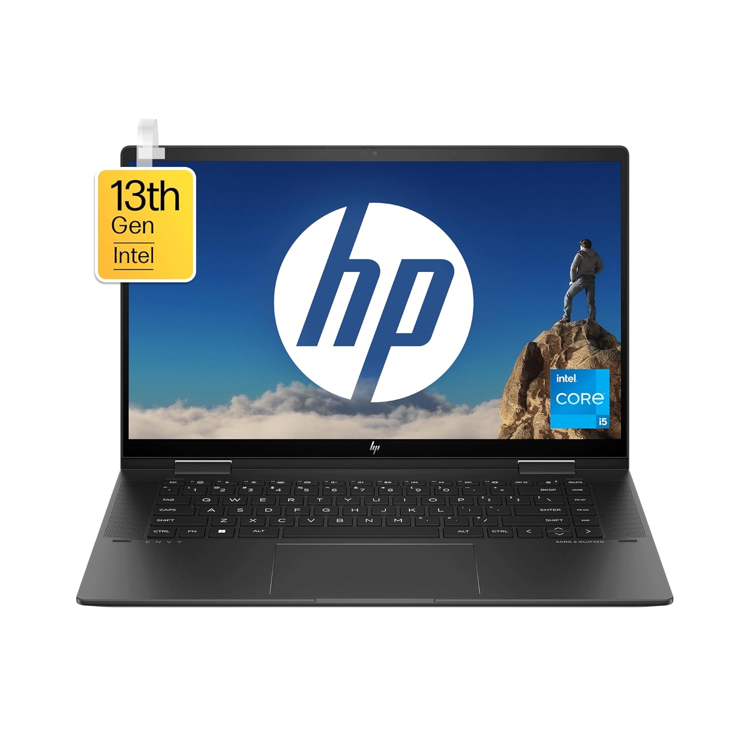HP Envy x360, 13th Gen Intel Core i5-1335U, 15.6-inch (39.6 cm) FHD,Creator Laptop,16GB LPDDR5, 512GB SSD, Intel Iris Xe Graphics, 5MP IR Camera, B&O, Pen (Win 11,MSO, Black, 2.14 kg), 15-fe0027TU HP Envy x360, 13th Gen Intel Core i5-1335U, 15.6-inch (39.6 cm) FHD,Creator Laptop,16GB LPDDR5, 512GB SSD, Intel Iris Xe Graphics, 5MP IR Camera, B&O, Pen (Win 11,MSO, Black, 2.14 kg), 15-fe0027TU