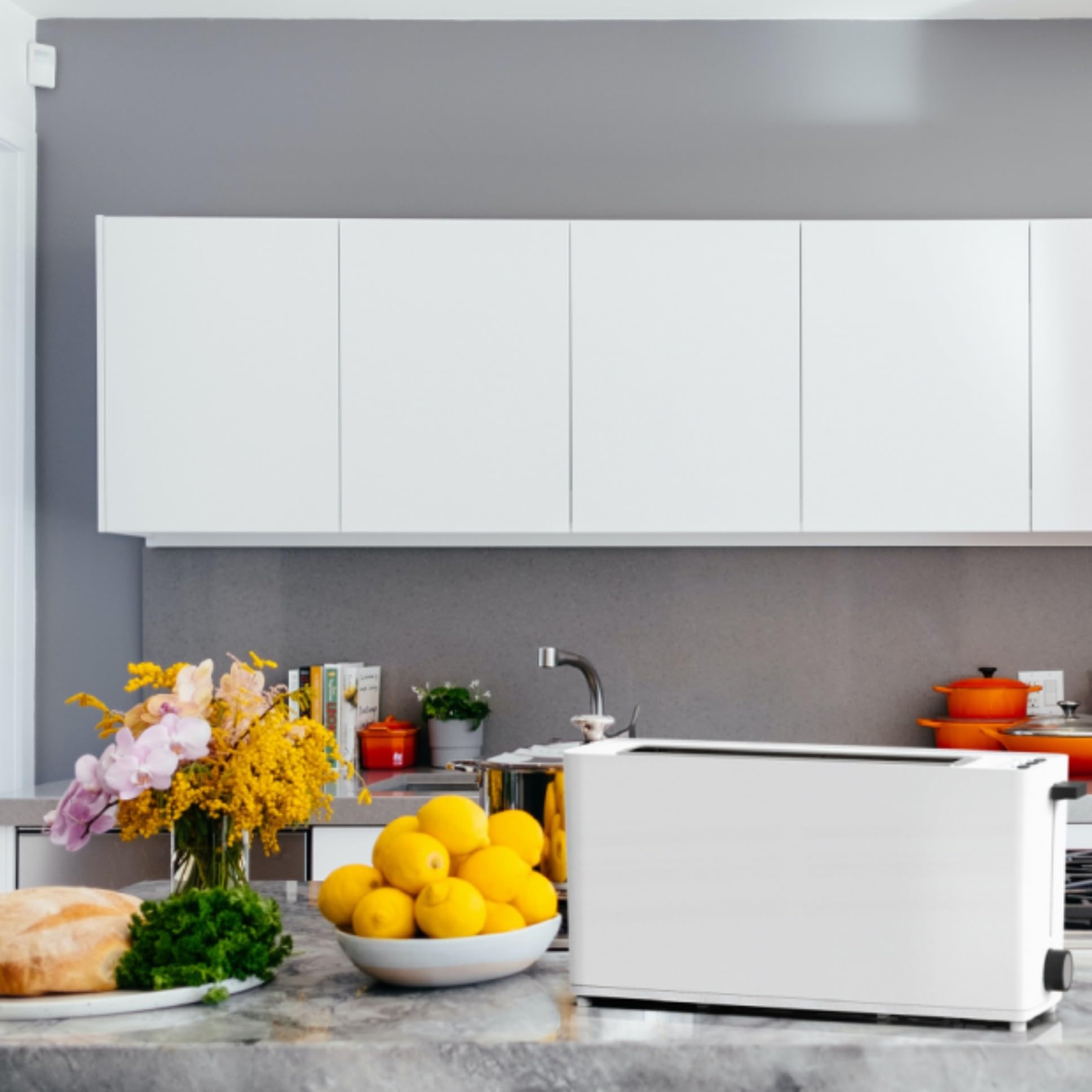 Bastilipo - Firefox - AB900 - Tostador blanco - Ranura larga para 2 rebanadas de 900W - función descongelar - Bandeja recogemigas