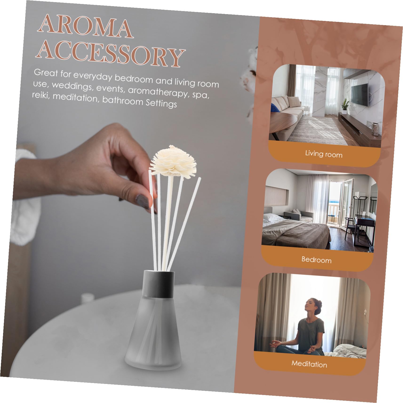 Alipis Diffuser Sticks Für Ätherische Öle Hochwertige Aromatherapie-stäbchen Für Frischen Raumduft Für Schlafzimmer Und Büro Langanhaltende Diffusion