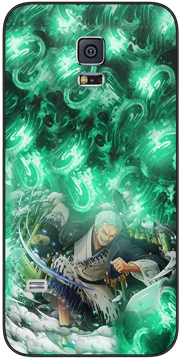Amazon Com Compatible With Samsung Galaxy S5 One With Piece Zoro 775 Slim Soft Phone Case Cover Black Celulares Y Accesorios
