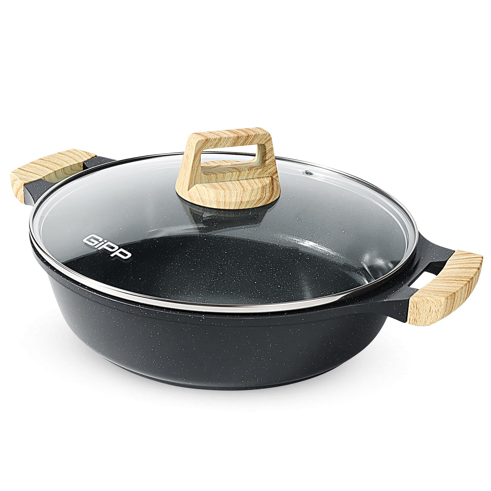 GiPP Tegami da 28 cm Pentola Antiaderente Tutti Fornelli y Induzione