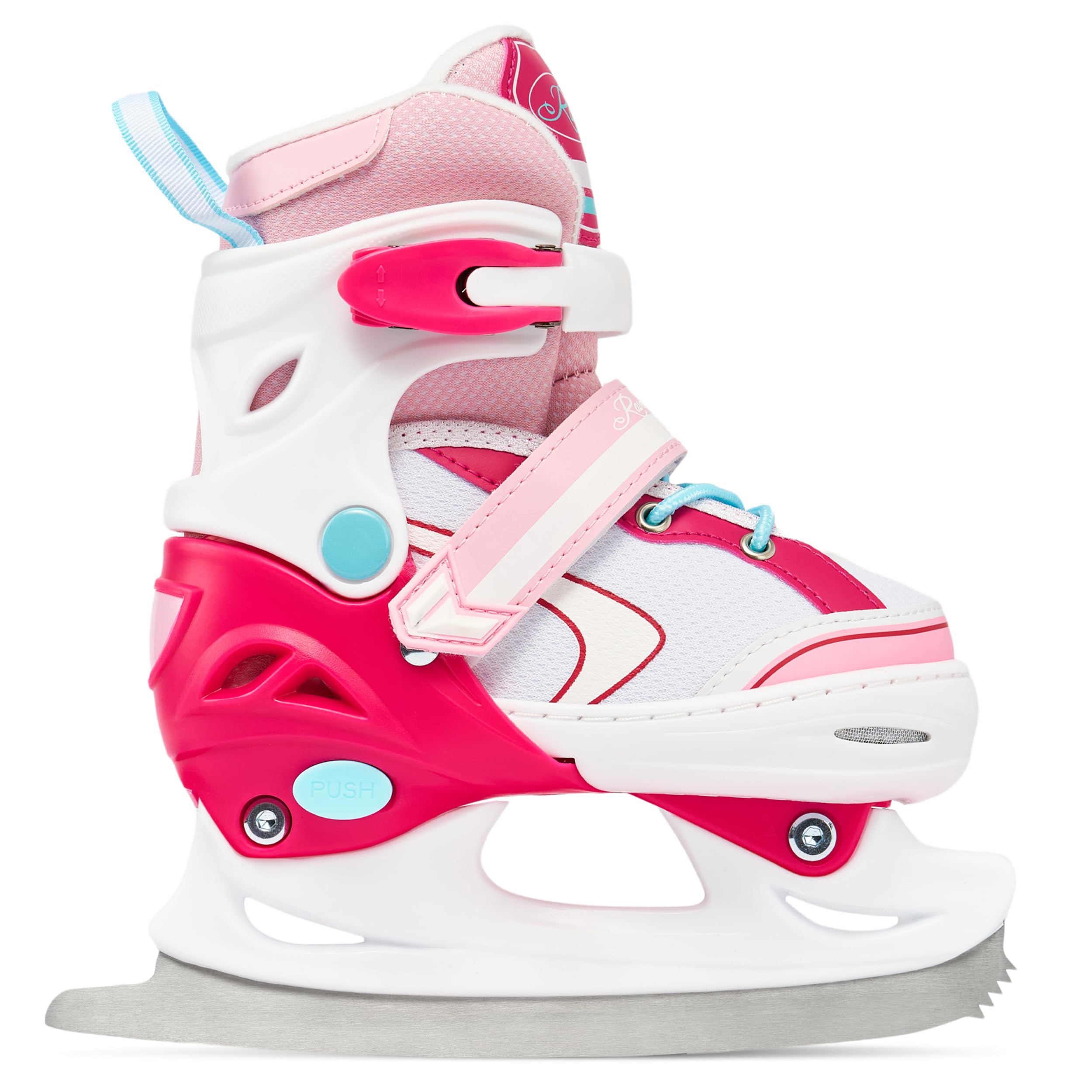 RAVEN 2in1 Schlittschuhe Inline Skates Inliner für Kinder Mädchen LED Leuchträder verstellbar
