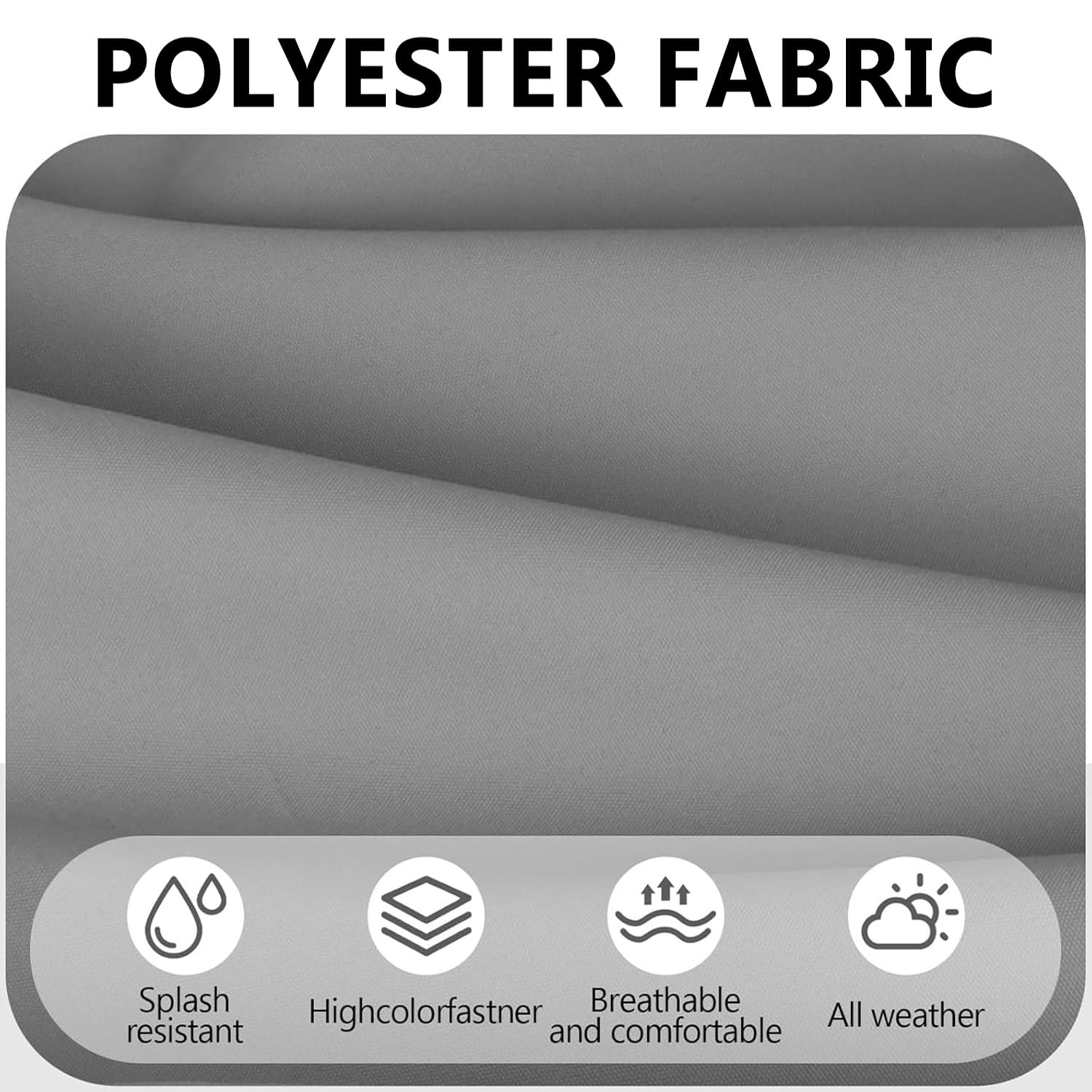 Fodera per Cuscino Panca Esterno 120x40 110x50 100x40 100x50 Rettangolare con Cerniera, Coprisgabello Copri Cuscino Antiscivolo Impermeabile per Sedile da Giardino per Patio(Beige,180x60x8cm)