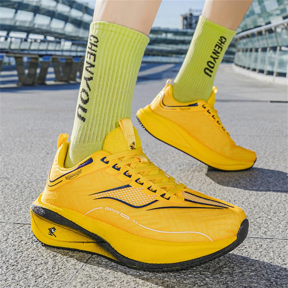 Laufschuhe Atmungsaktiv Turnschuhe Schnürer Sportschuhe Leichte Gym Fitness Sneaker für Herren Damen Elevate Shoes Herren Gr.34-44