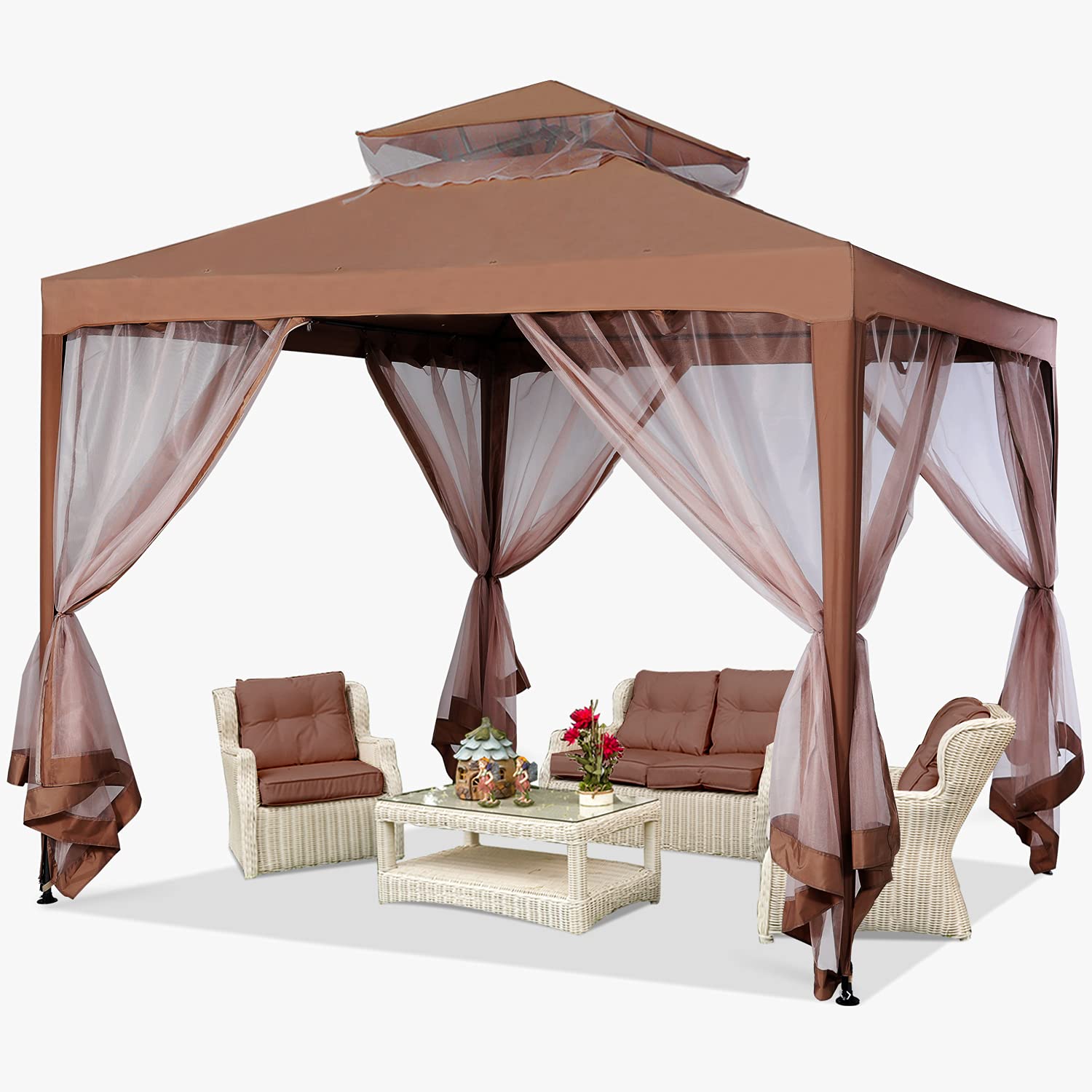 Buy MASTERCANOPY Patio Gazebo 10'x10' PopUp Gazebo Tent Instant with