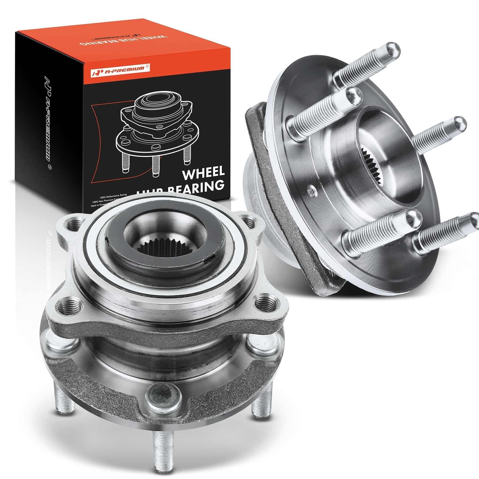 A-Premium 2 x Front Wheel Bearing and Hub Assembly with 5-Lug Compatible with Hyundai Sonata 2015-2019, Tucson 2016-2021, Veloster N 2020-2022, Nexo & Kia Optima, Sportage, Cadenza