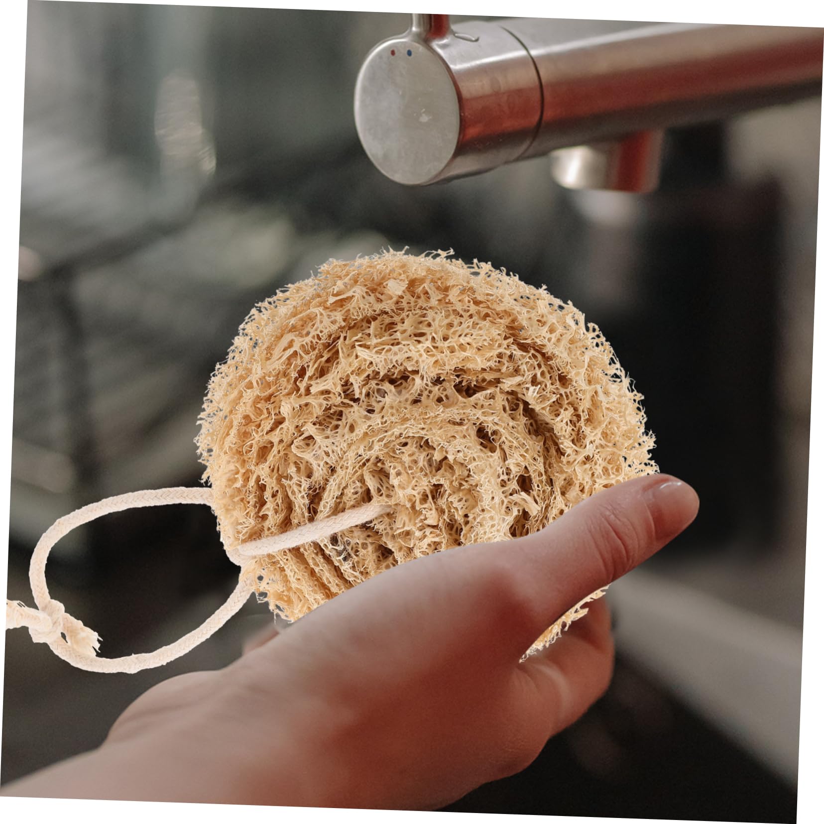Baluue 16piezas Esponjas De Loofah Natural para Lavado De Platos para Limpieza De Cocina Eco-amigables Olores Suaves y Efectivas para Grasa y Suciedad