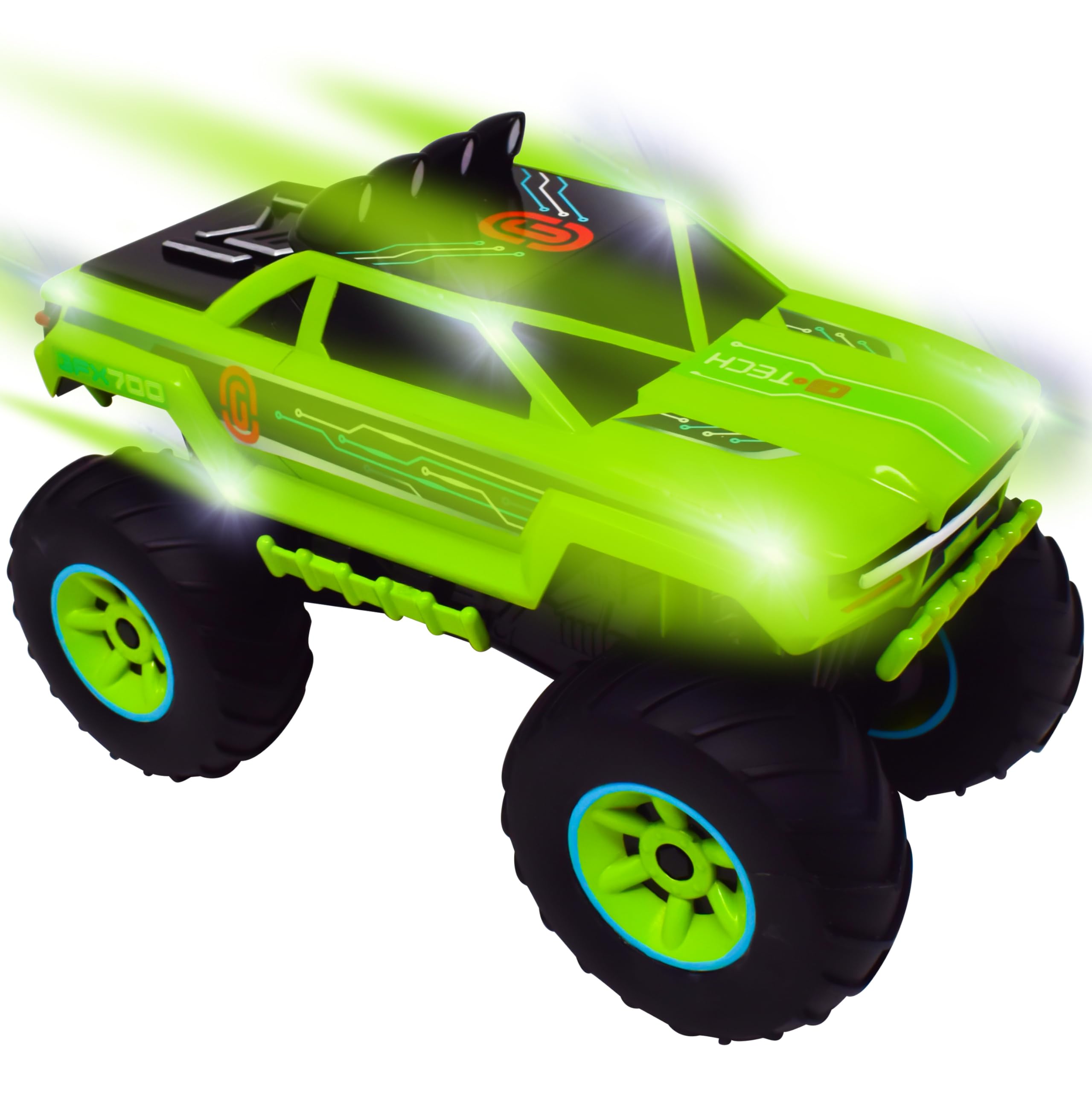 12" Motorized 'Lights & Sounds' Off-Road Monster Truck - Green