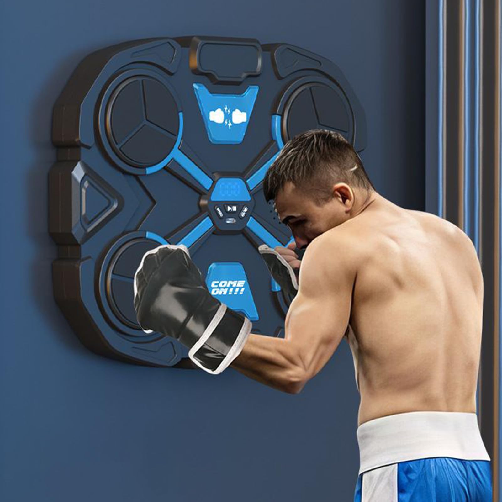 Macchina da Boxe Musicale | Strumento per Pugni Intelligente Senza Fili - Attrezzatura per Allenamento Boxe Wireless, Dispositivo di Training Pugni per Adulti e Bambini