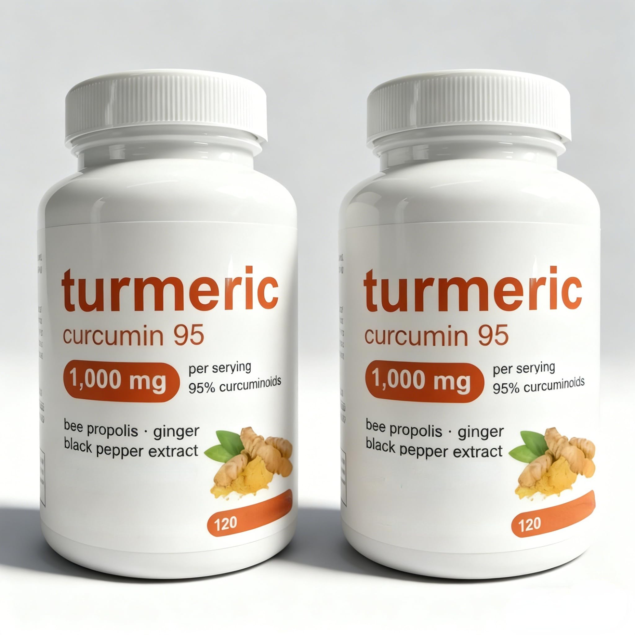Curcuma Curcuma | Curcumina Curcuma Pura 1000 Mg | 95% Curcuminoidi, Per L'Equilibrio Quotidiano,2Pcs