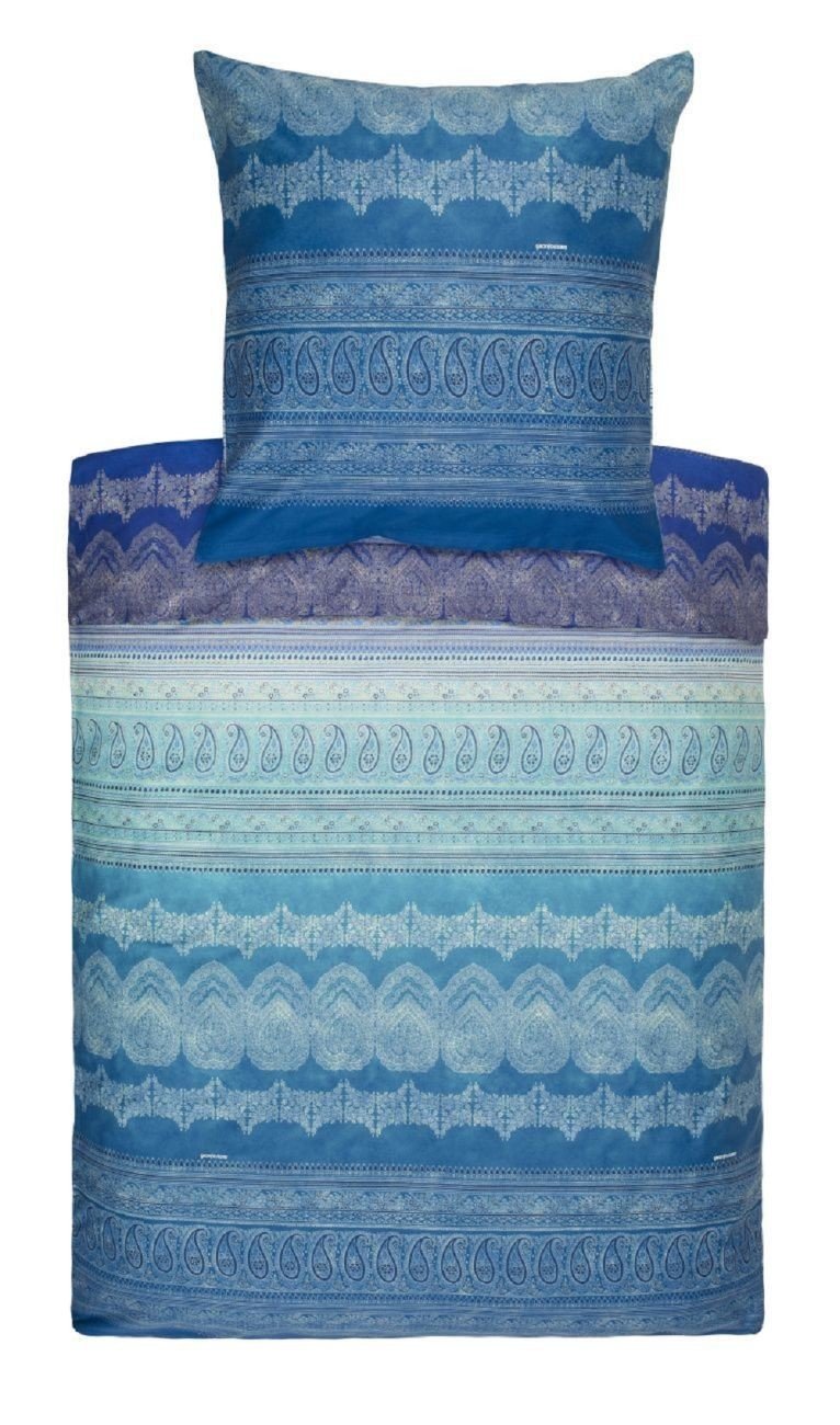 Bassetti Brunelleschi 9285873 Bed Linen + 1 Pillowcase 100% Cotton Satin Turquoise V2 Dimensions: 135 x 200 cm + 1 K 80 x 80 cm