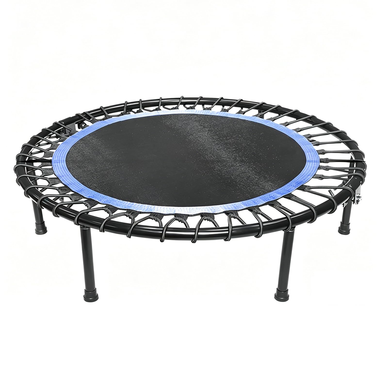 Zuiquity Rebounder Trampoline for Adults, 550LBS Silent Fitness Rebounder, Space-Saving Indoor Exercise Trampoline for Home Gym Workout(Color:blue)