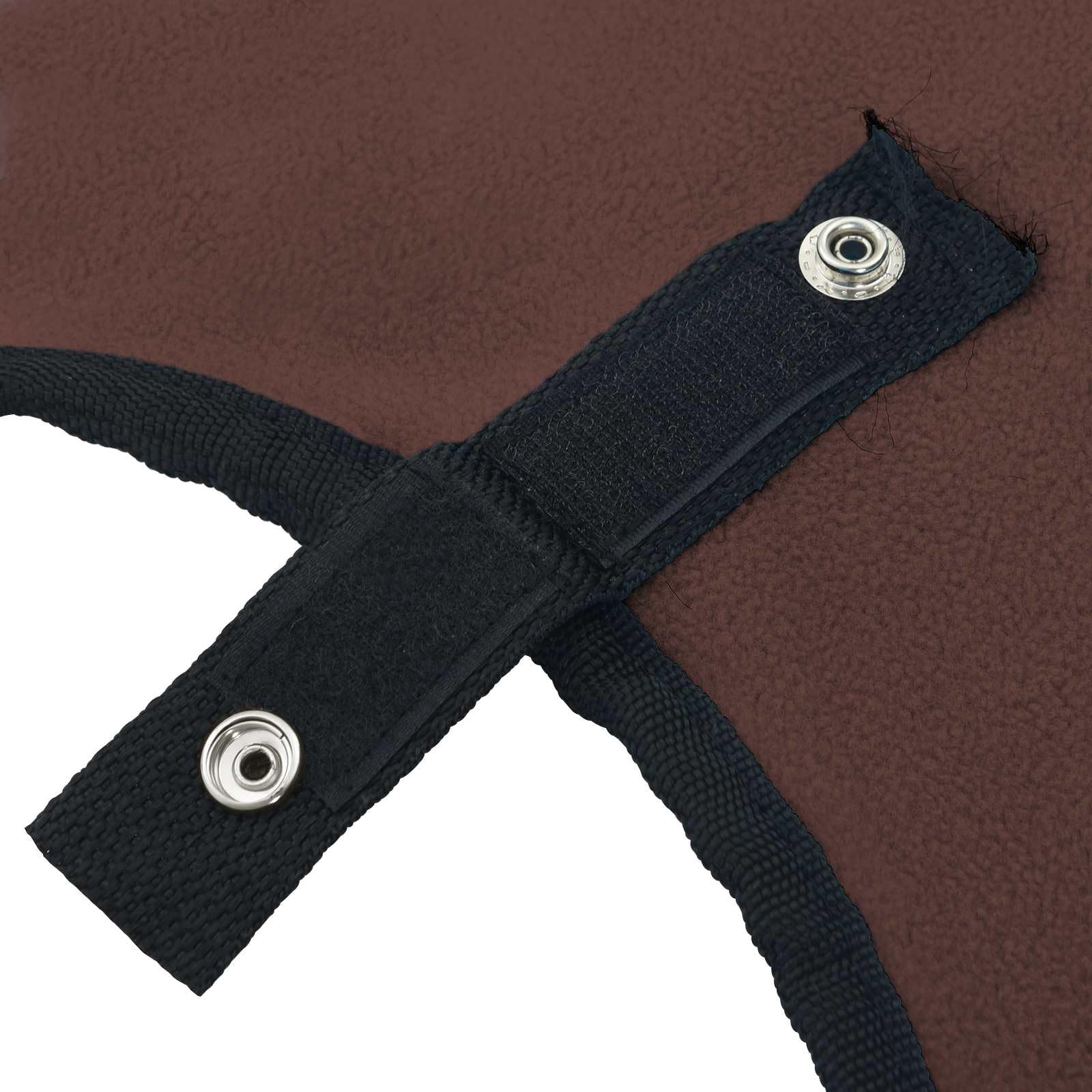 Manta para caballo, 135 cm, poliéster, transpirable, ligera, para entrenamiento, establo y transporte, sin cubierta para el cuello, color marrón oscuro