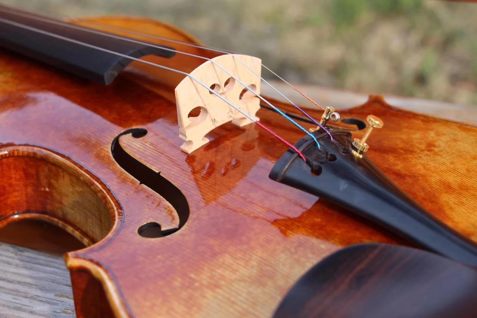 Violino Violino 4/4 Con Tavola In Abete | Finitura con vernice ad olio effetto anticato applicata a mano
