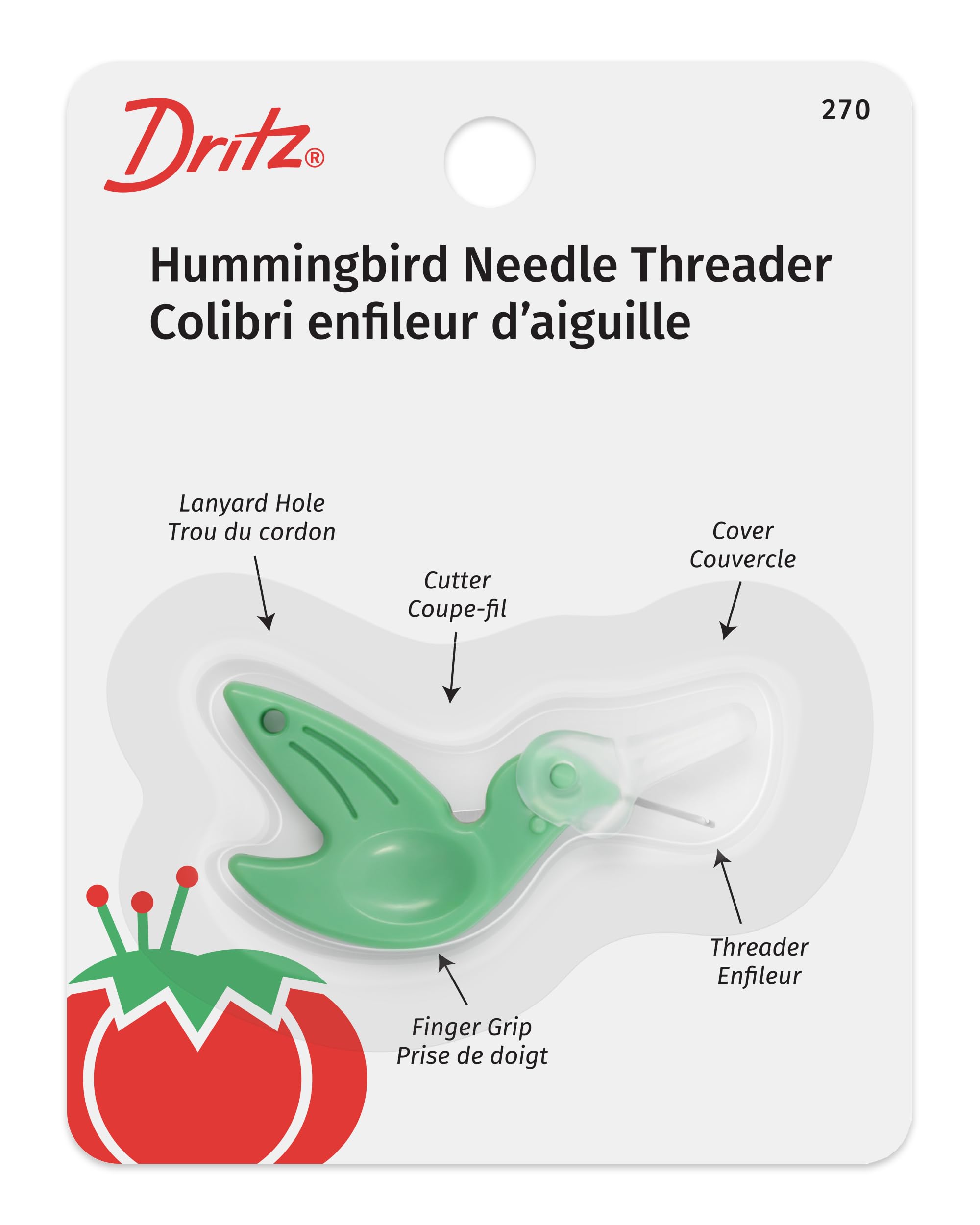 Dritz Hummingbird İğne İplik Geçirici, Yeşil