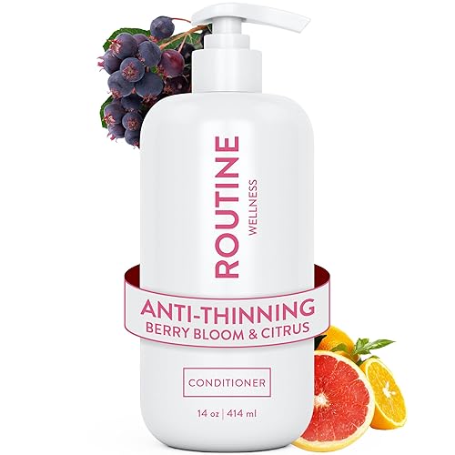 Routine Wellness Acondicionador profundo antiadelgazamiento para adelgazar el cabello para reducir la rotura - Fórmula clínicamente probada con