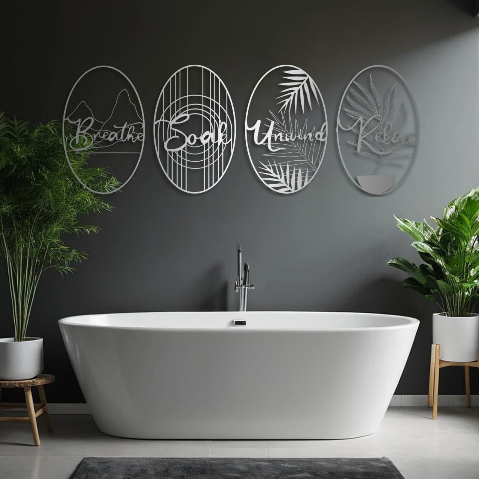 Décoration murale en métal pour salle de bain : modernisez un mur vide avec style bohème