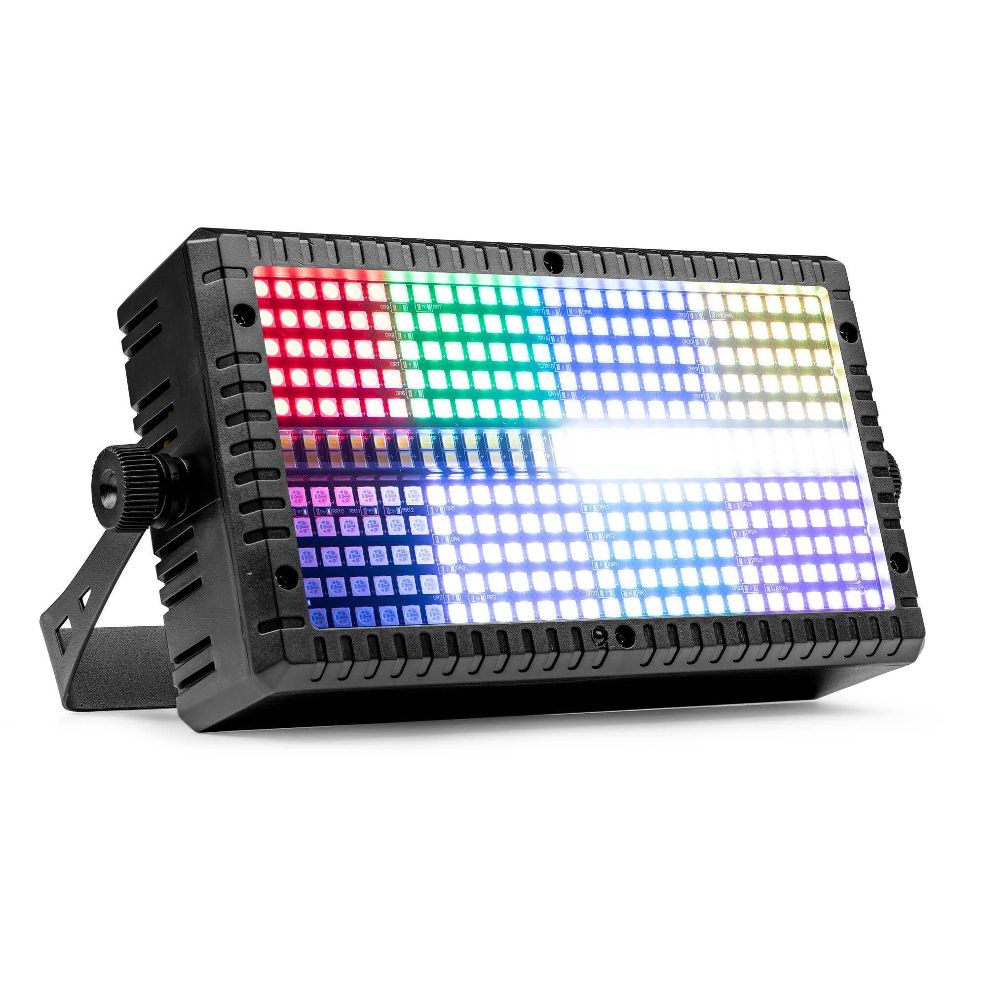BeamZ BS336 Strobe Light LED Stage Blinder Wash Light – Professional 3-in-1 Stage Lighting Effect with RGB Colour Mixing, DMX Control, and Pre-Programmed Modes | led wash Light