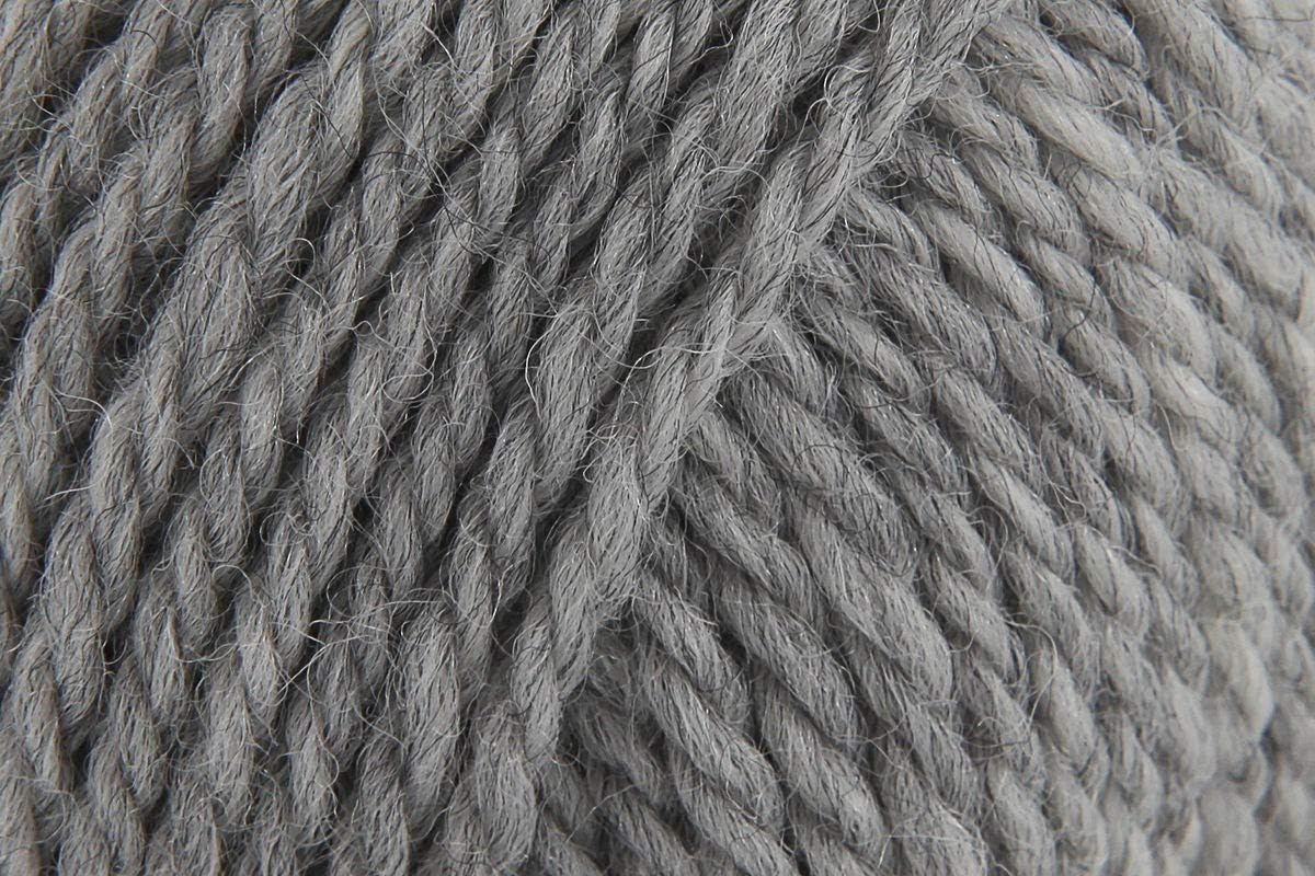 light grey aran wool
