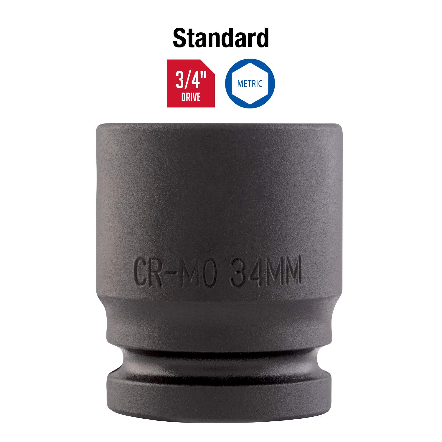 Sunex 434m 3/4-Inch Drive 34-Mm Impact Socket - Image 2