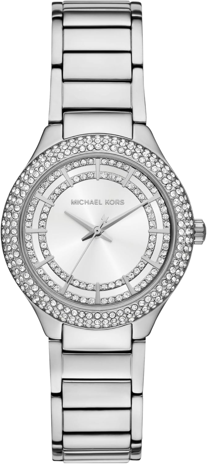 Michael Kors Women's Sylvia Three-Hand Stainless Steel Bracelet Watch (Model: MK4943)