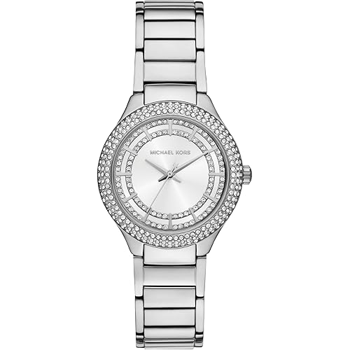 Michael Kors Women's Sylvia Three-Hand Stainless Steel Bracelet Watch (Model: MK4943)