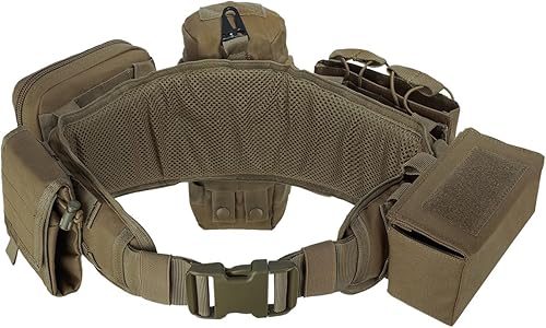 Miniatura 3 de YAKEDA - Cinturón táctico de combate, cinturón de servicio público, cinturón de policía, 5 unidades