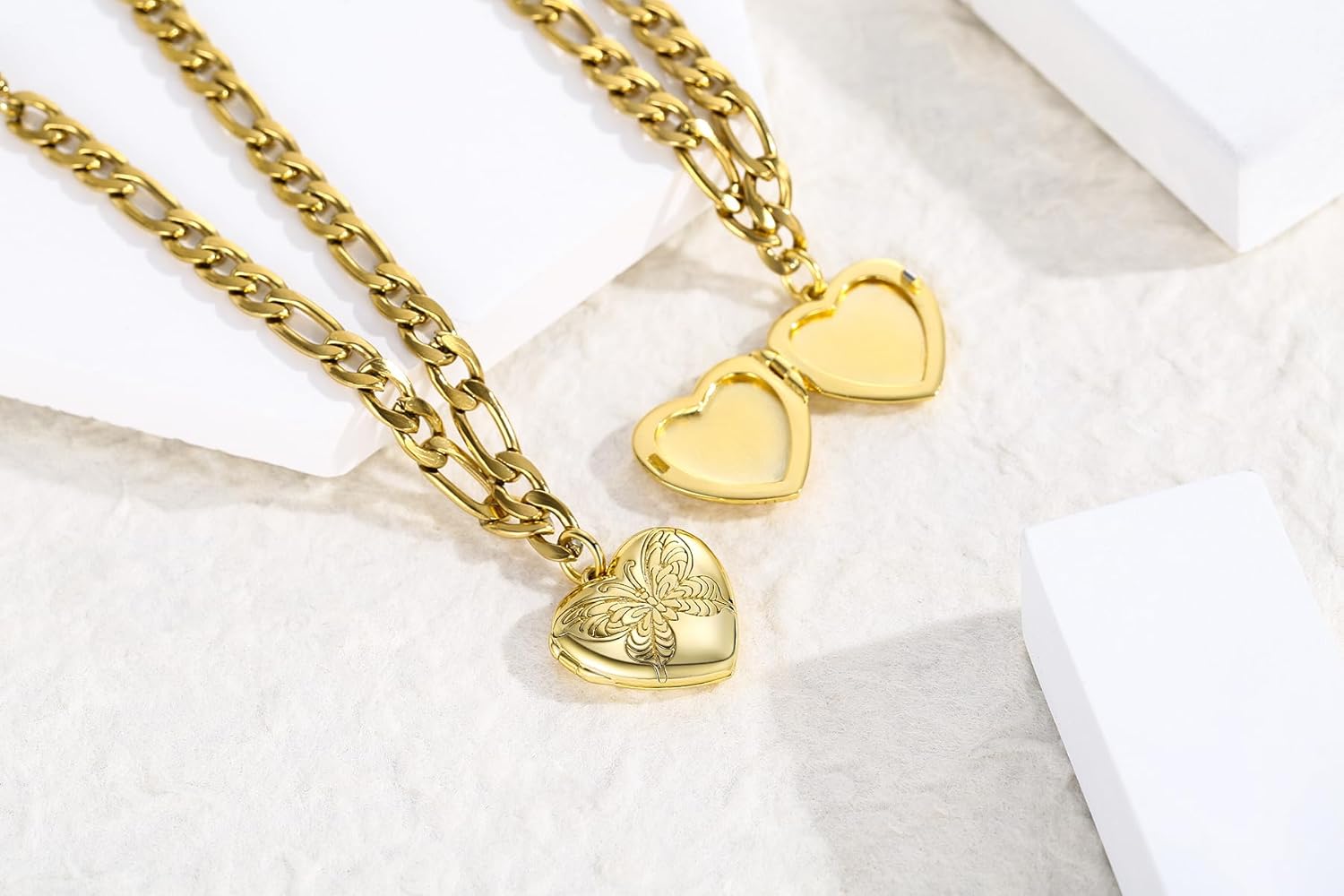 TUGHRA Gold Locket Bracelet for Women, 925 Sterling Silver Heart Photo Bracelet Lockets Memorial Keepsake Jewelry Gift for Mom, Wife, Daughter Mother's Day Birthday - Image 3