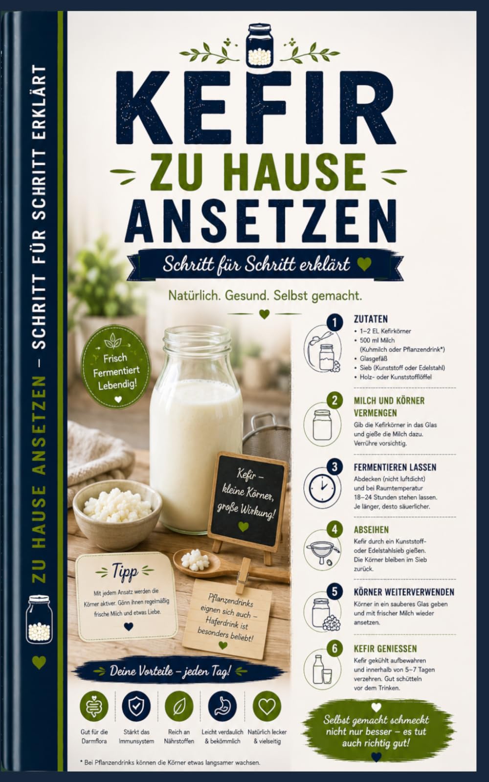 Kefir zu Hause ansetzen: Schritt für Schritt erklärt