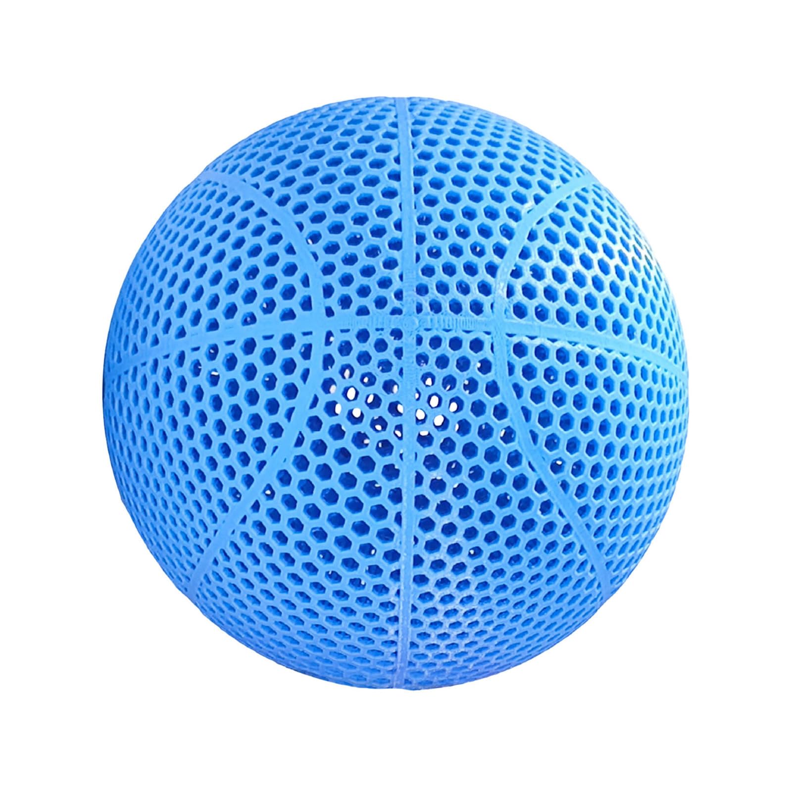 3D-Printed High-Resilience Basketball - No-Inflation Hollow-Core Design, High-Resilience Hollow-Core Design, Superior Wear-Resistant for Indoor Outdoor, Training & Daily Practice Kids Adults (Blue)