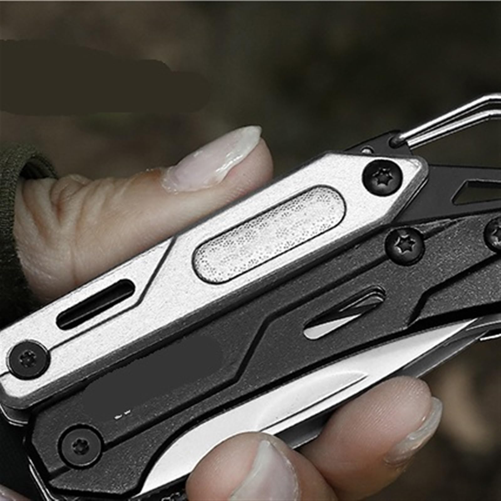 JINGYAN Szczypce Tool Pocket Knife With Screwdriver, Self-locking Multitool Pliers