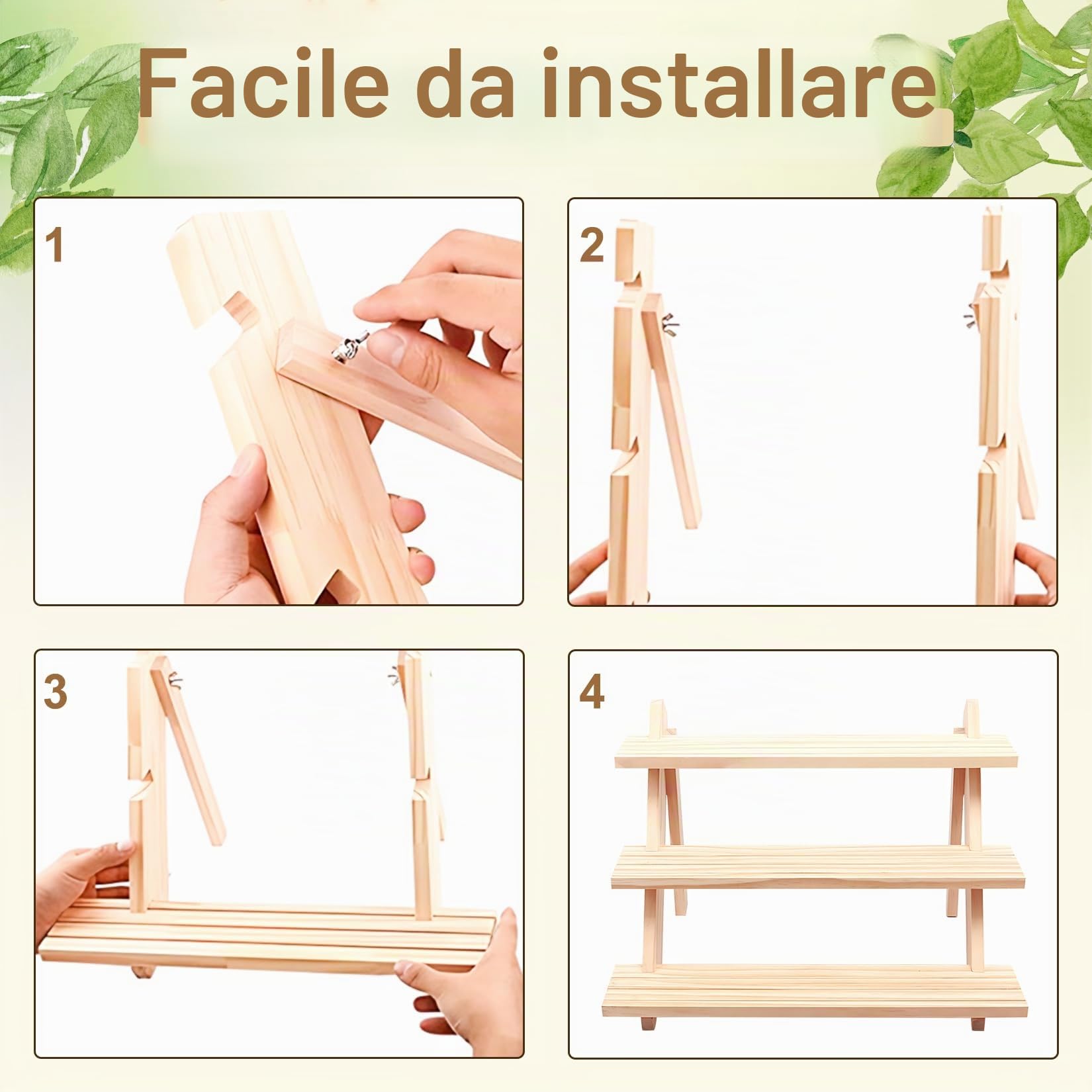 Espositore a 3 Livelli in Legno per Orecchini e Anelli, Espositore a Soffietto con Scanalatura, Rimovibile, Supporto per Gioielli per Profumi, Figure, Cosmetici, Collezionismo, Cupcake