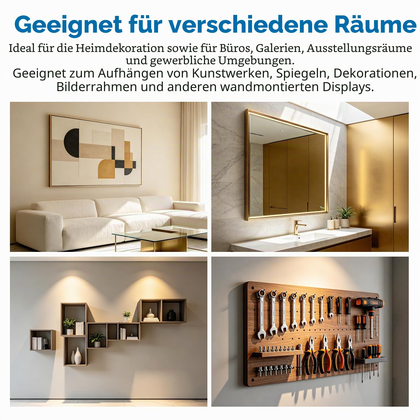 Z-Profil Klemmen zum Aufhängen 76,5 cm, 3PCS French Cleat Wandhalterung