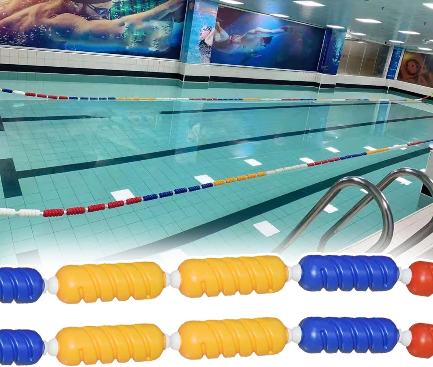 Corde de piscine avec flotteur pour zones dangereuses et sécurisation des bassins