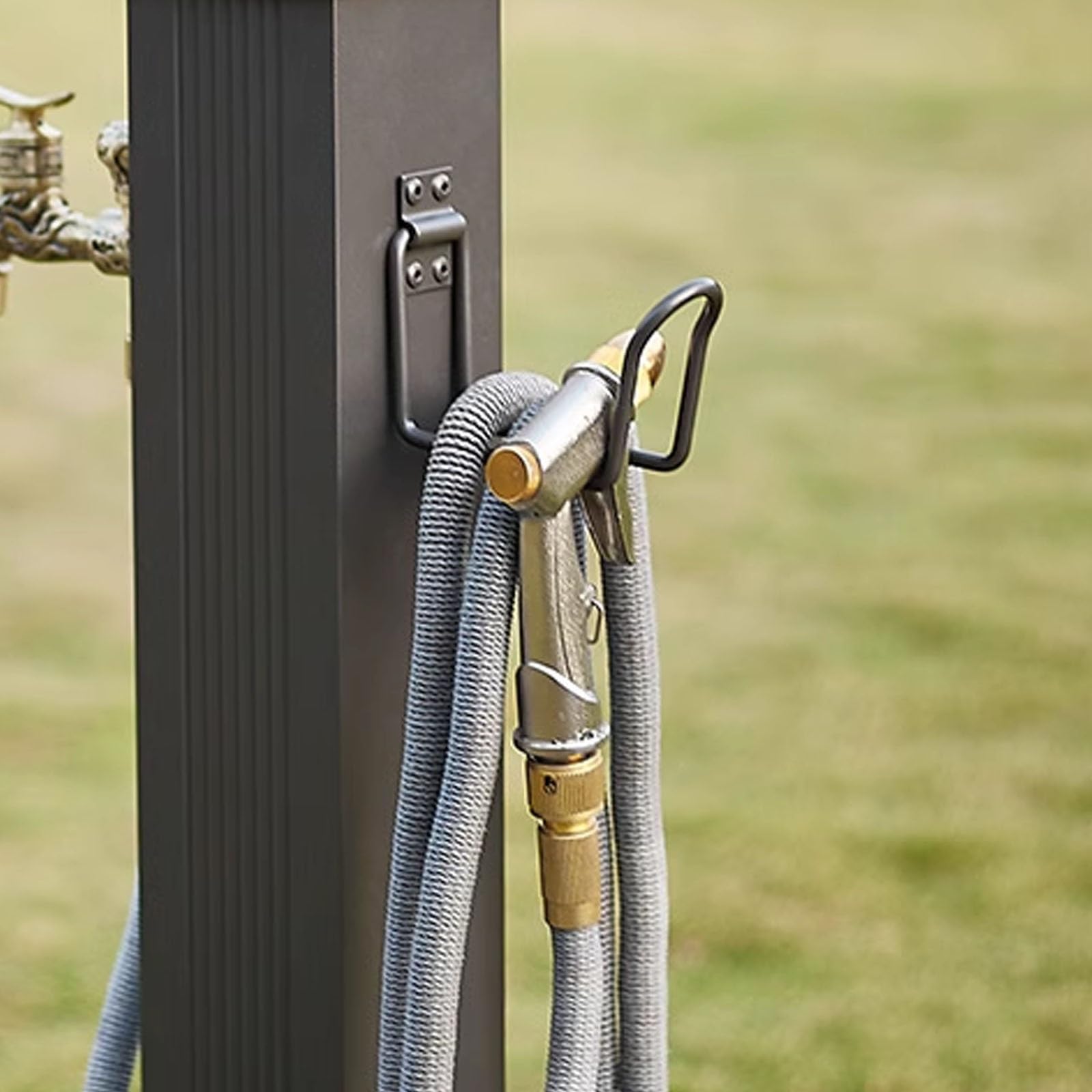 Columna de Agua de Jardín Independiente, Hidrante contra Incendios Resistente a Las Heladas, Grifo Exterior con Soporte para Manguera, para Riego y Riego(114cm/44.9in)