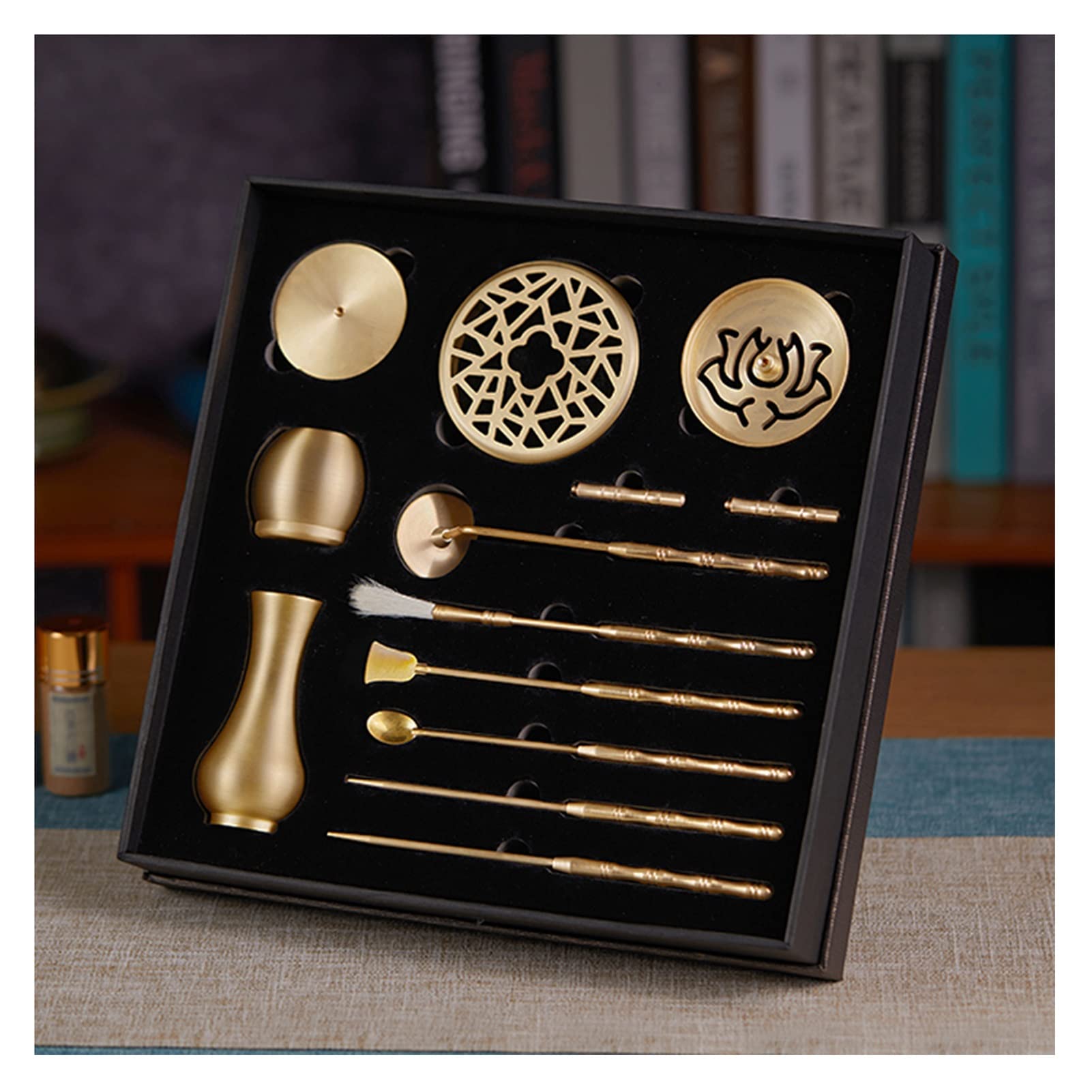 Moldes para Incienso, Kit de 10 Piezas de latón para Hacer Incienso, moldes de Cono de Incienso con Forma de Torre de reflujo, para Yoga, meditación y fragancias para el hogar.