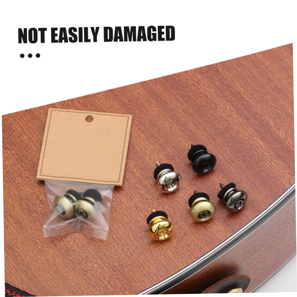 Levemolo Multi-use Guitar Strap Button Pins 12 Pcs Set Anti-slip Guitar Strap Locks for Electric