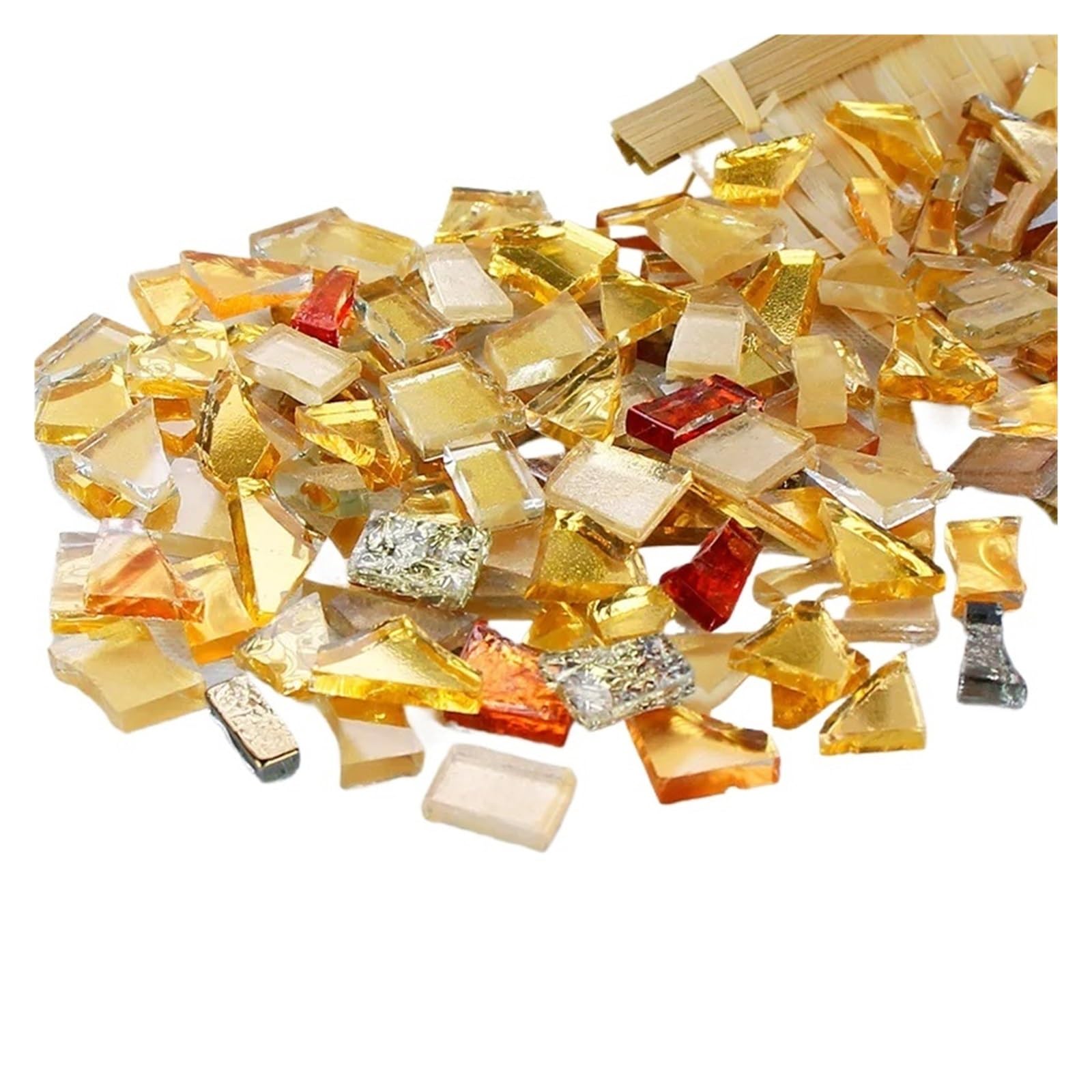 Mtadsbkfp Color4 Mixed Colour Stained Glass Mosaic Tiles, Ceramics Mosaic Tiles, 250G Multicolor For Diy Craft Arts(Color4)