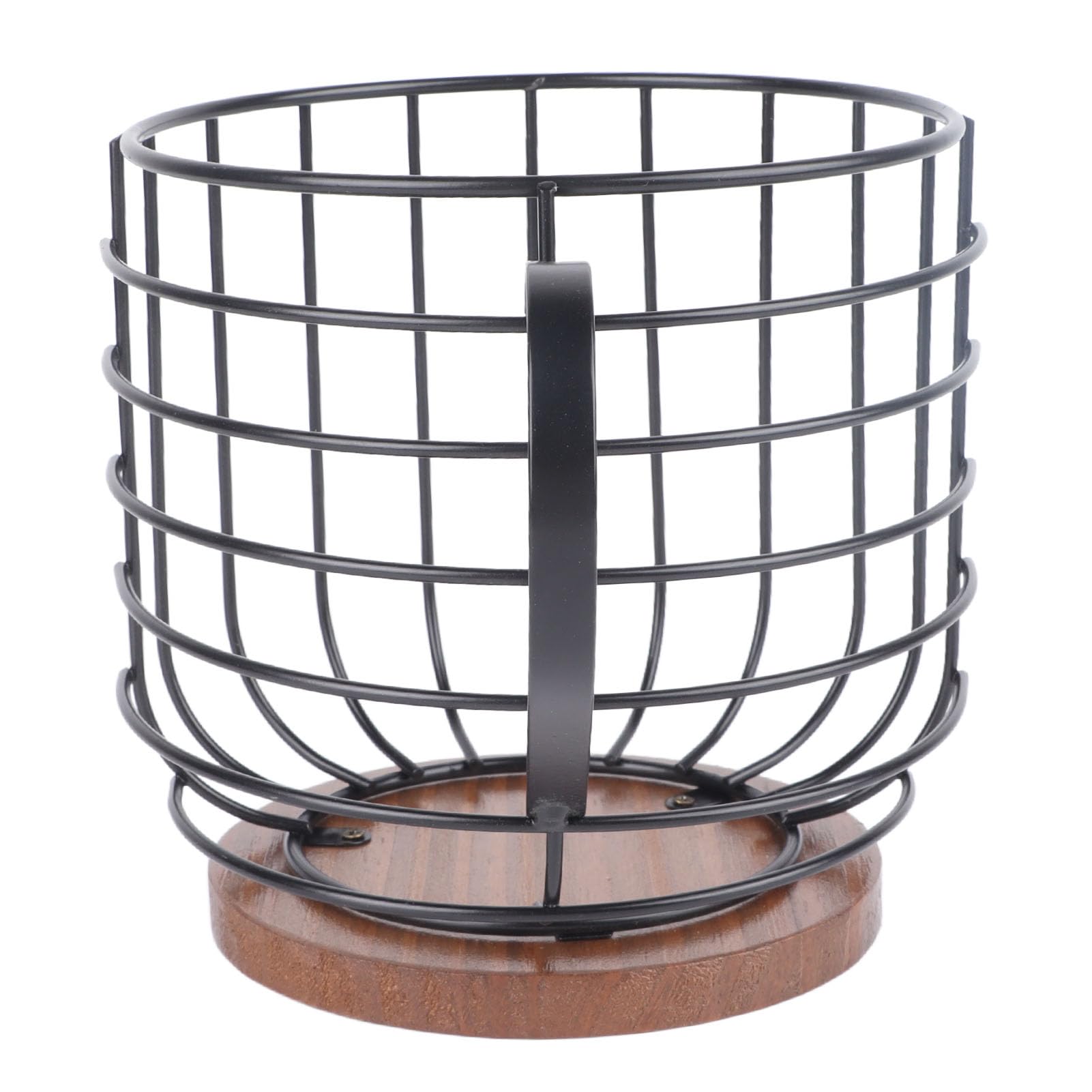 Panier Métal Noir Pour Dosettes Café | Range-Capsules Style Cage D'Oiseaux | Rangement Cuisine Et Bureau