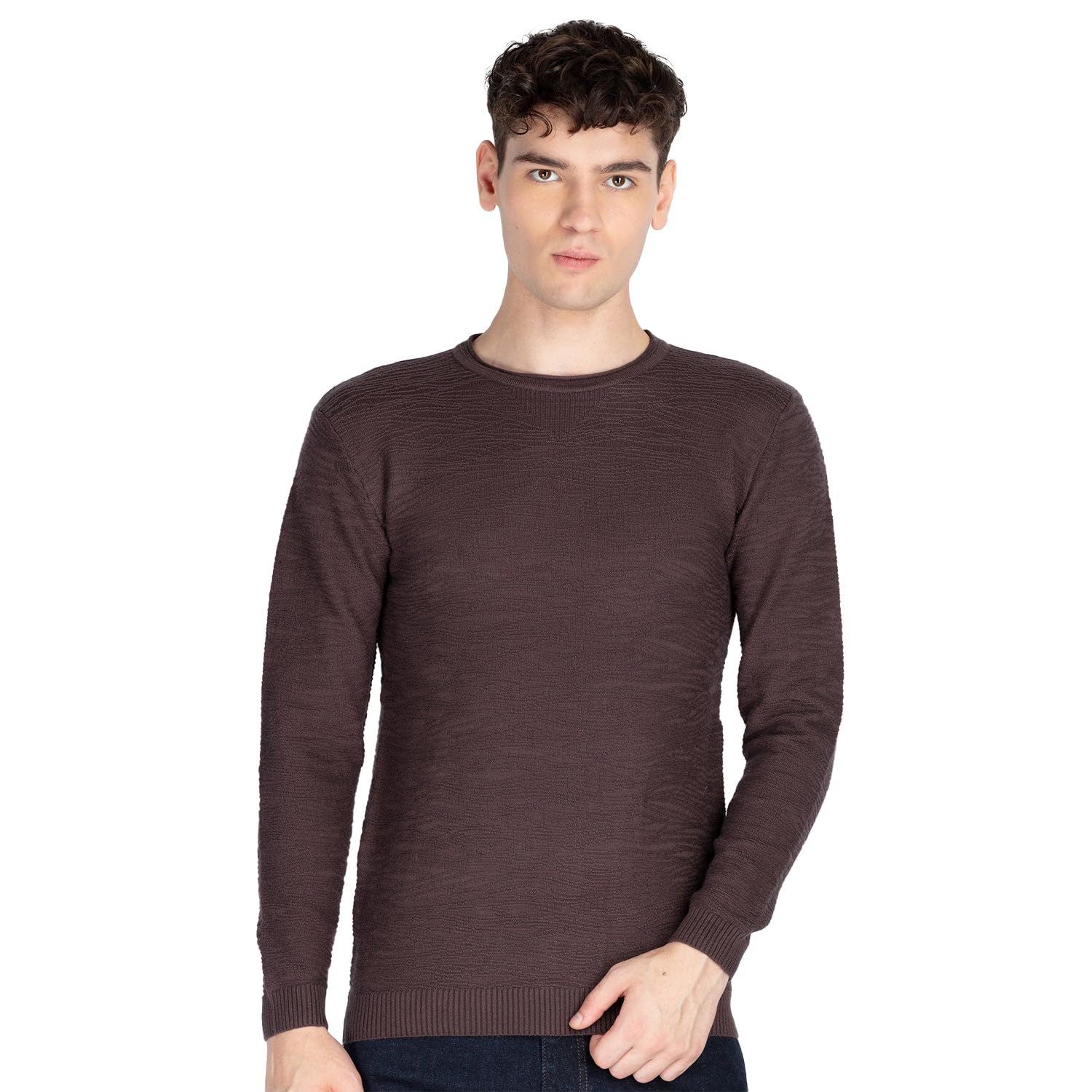 status quo Mens Textured Sweater-picture-45