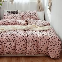 Vista 13 de Juego de funda de edredón de gatos, tamaño individual, ropa de cama 100% algodón, varios patrones de gatos de dibujos animados impresos en blanco